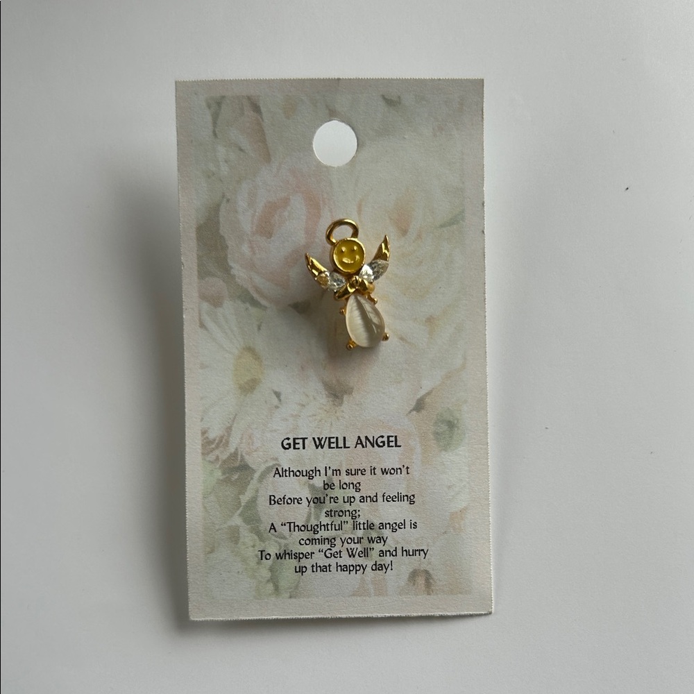 Get Well Angel Pin Brooch